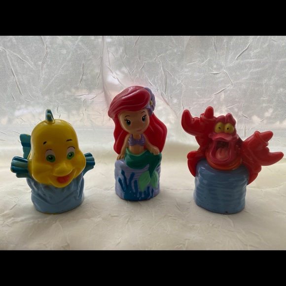 Mega Bloks 3pc Ariel Sebastian Flounder set - Picture 1 of 14